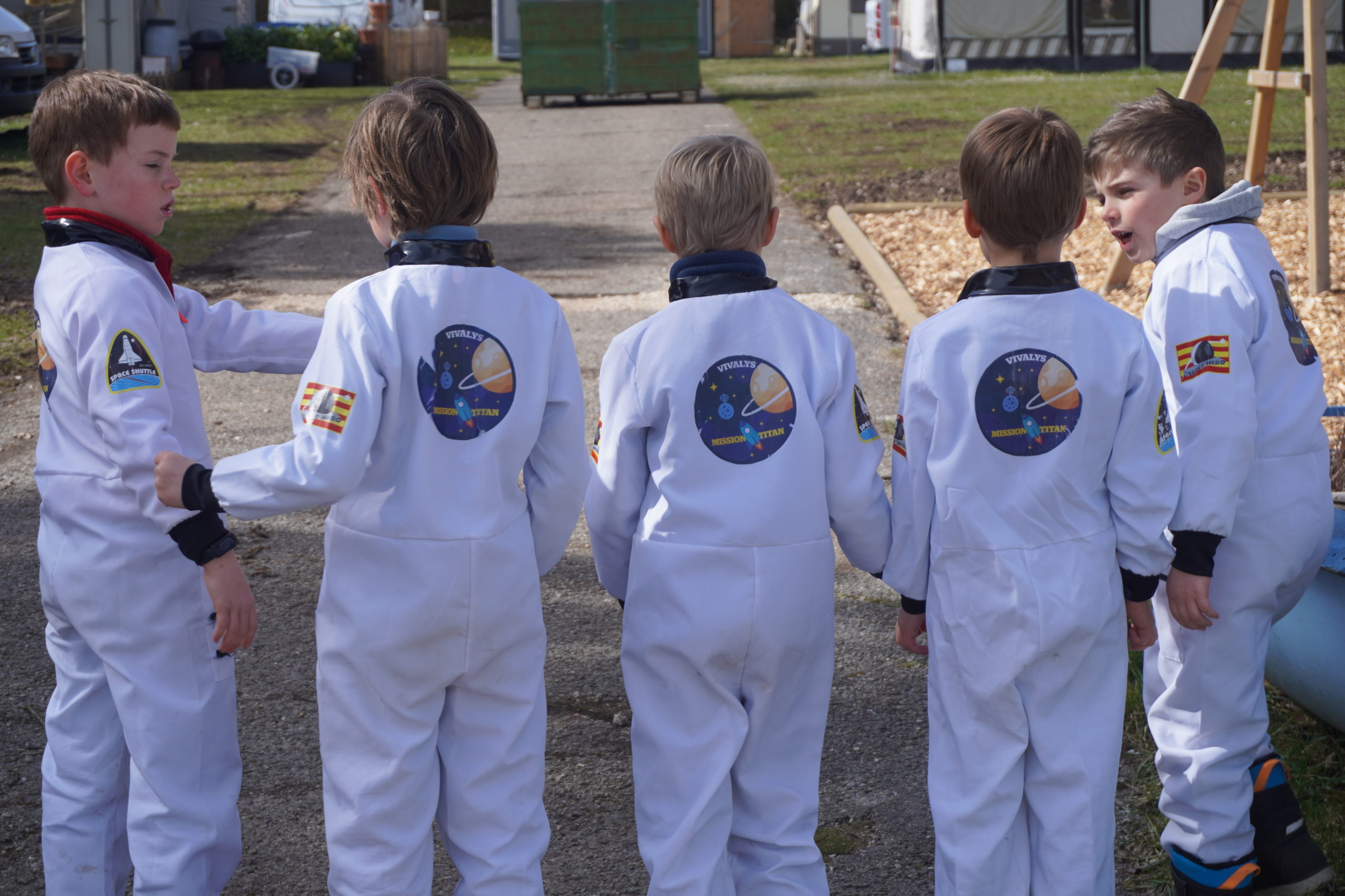 Groupe d'enfants en sortie scolaire à Vallorbe