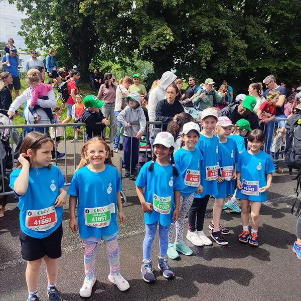 Plus de 50 élèves de l'École Vivalys ont participé aux 20km de Lausanne